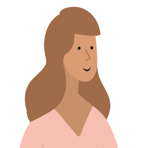 Illustration of female educator.