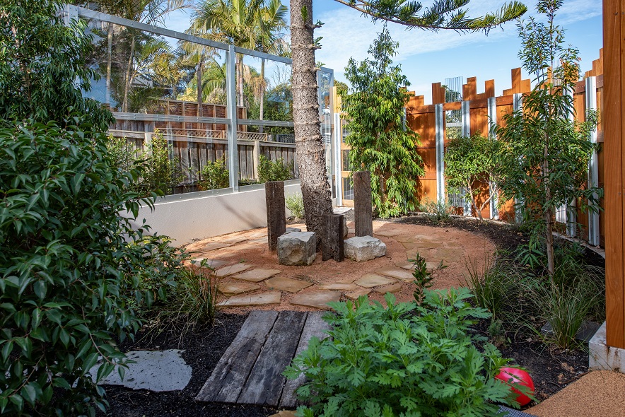 A garden at an early learning service