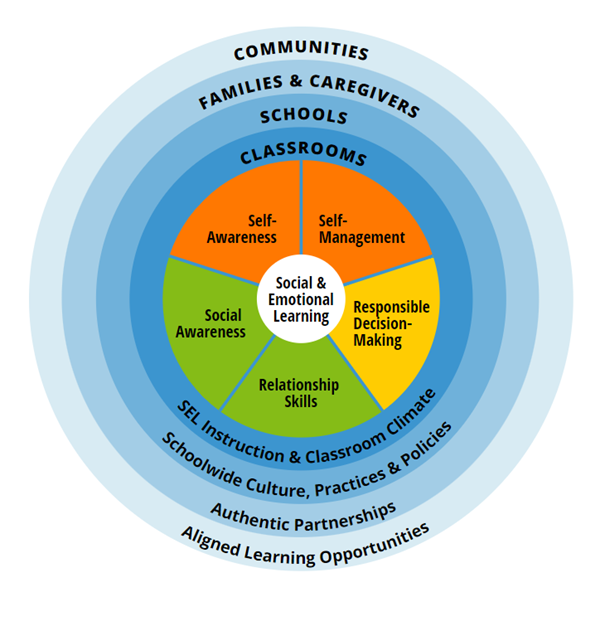 Five social and emotional skill areas